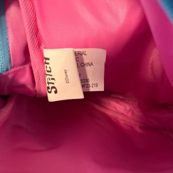 Bundle Disney Stitch Rainbow Holographic Kids Backpack - Blue Pink - Picture 4 of 5